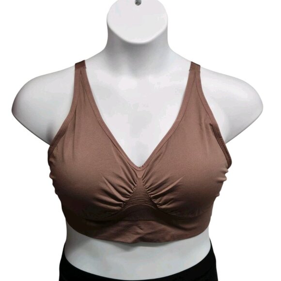 Anybody Intimates Womens 1x Cuplift Seamless Wirefree Bra Rose Taupe Comfort - Picture 1 of 6